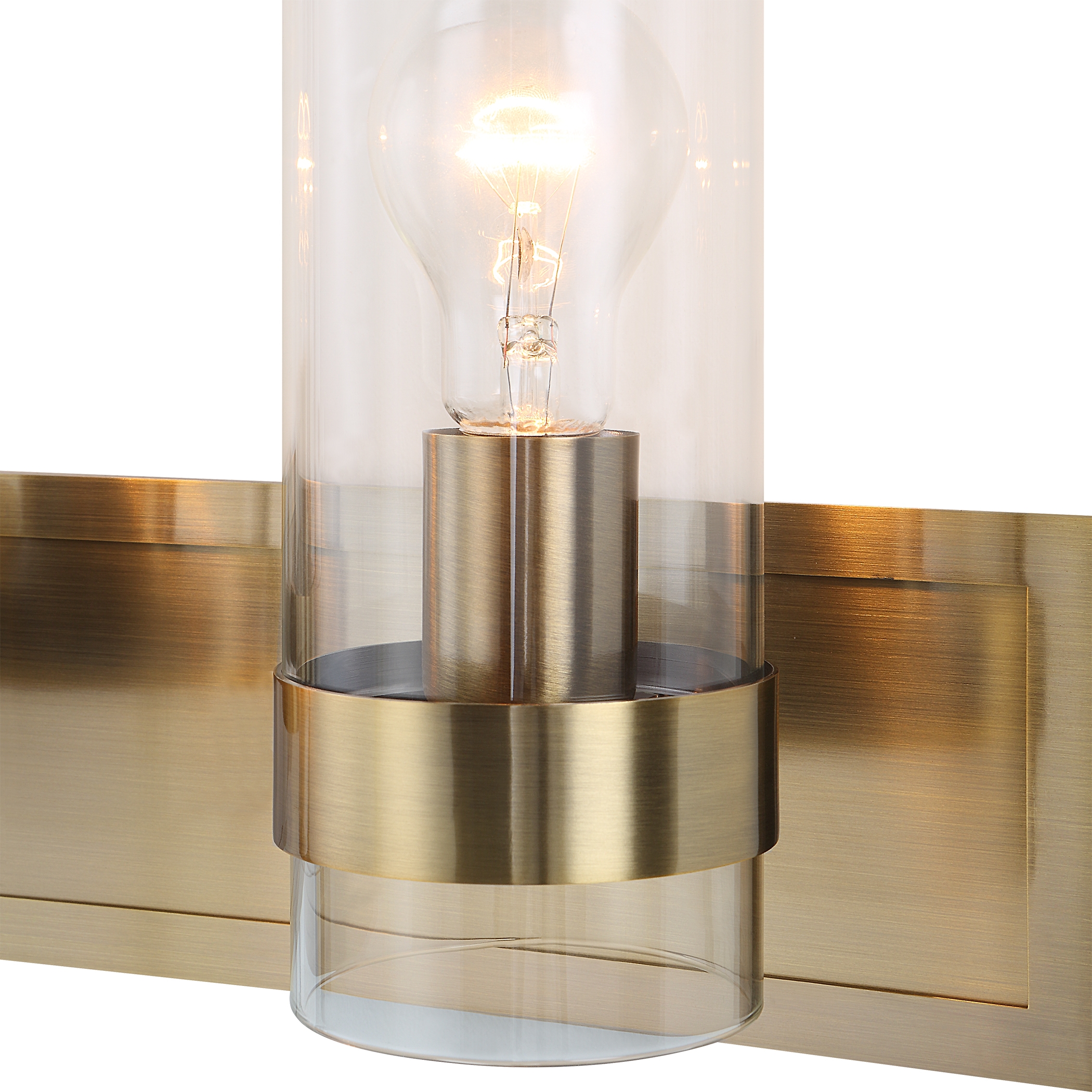 Cardiff Antique Brass 3 Light Vanity - Image 5