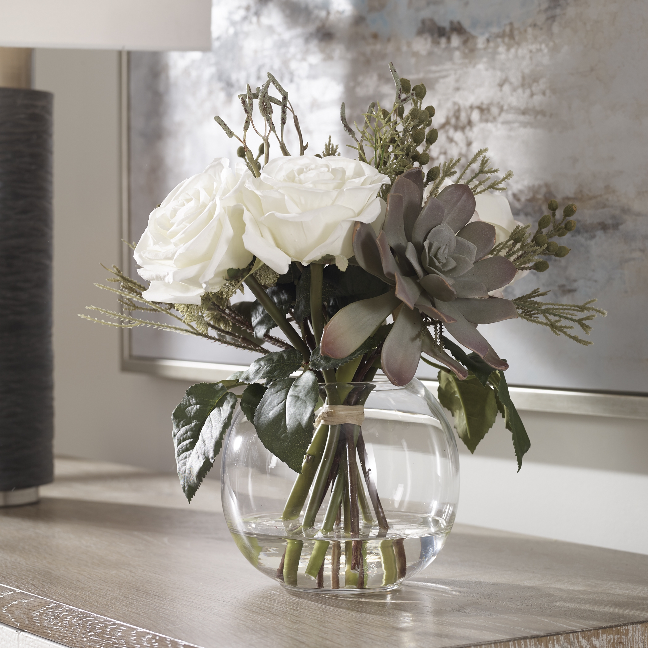 Belmonte Floral Bouquet & Vase - Image 1