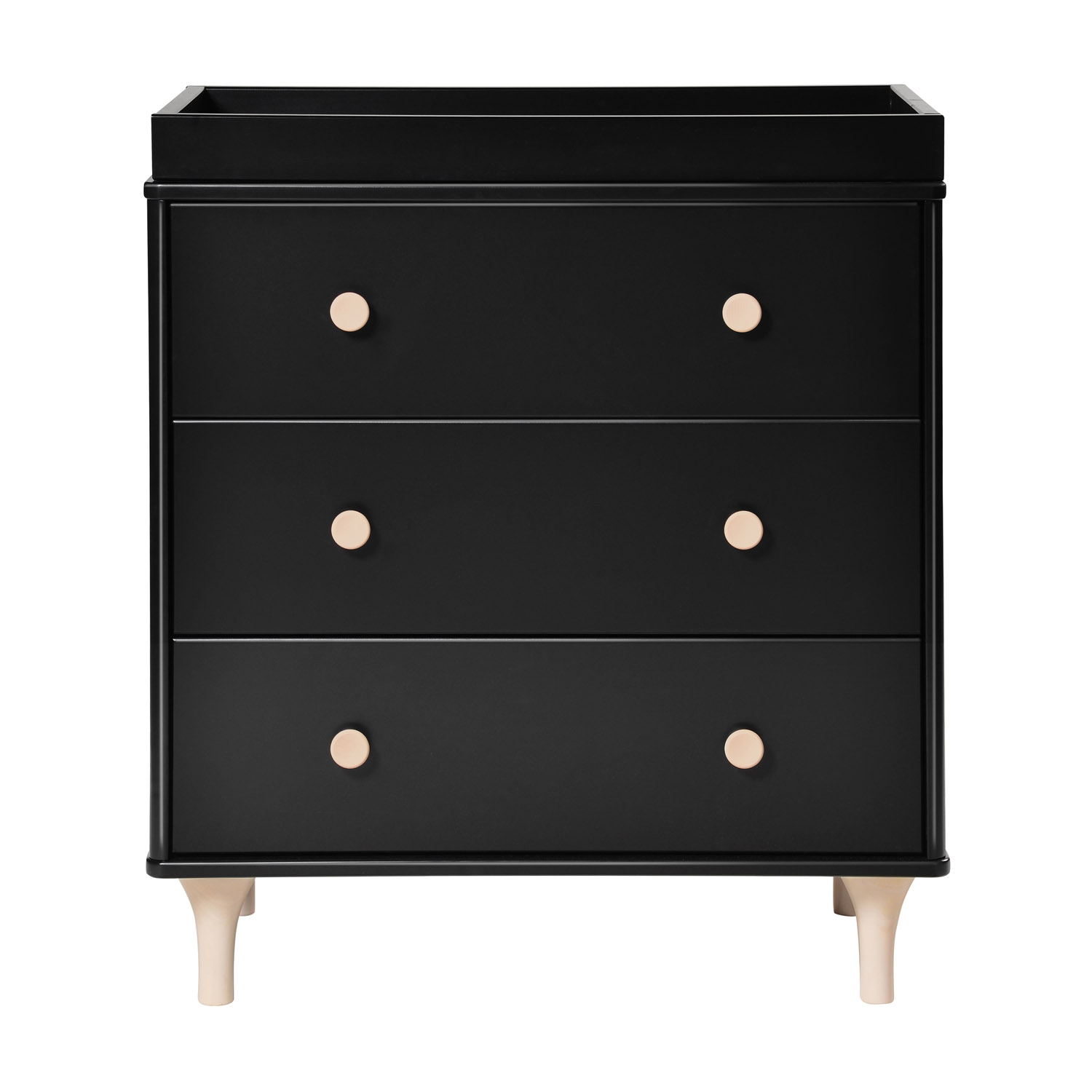 Babyletto Lolly Modern Classic Black Changing Station Dresser - Image 1