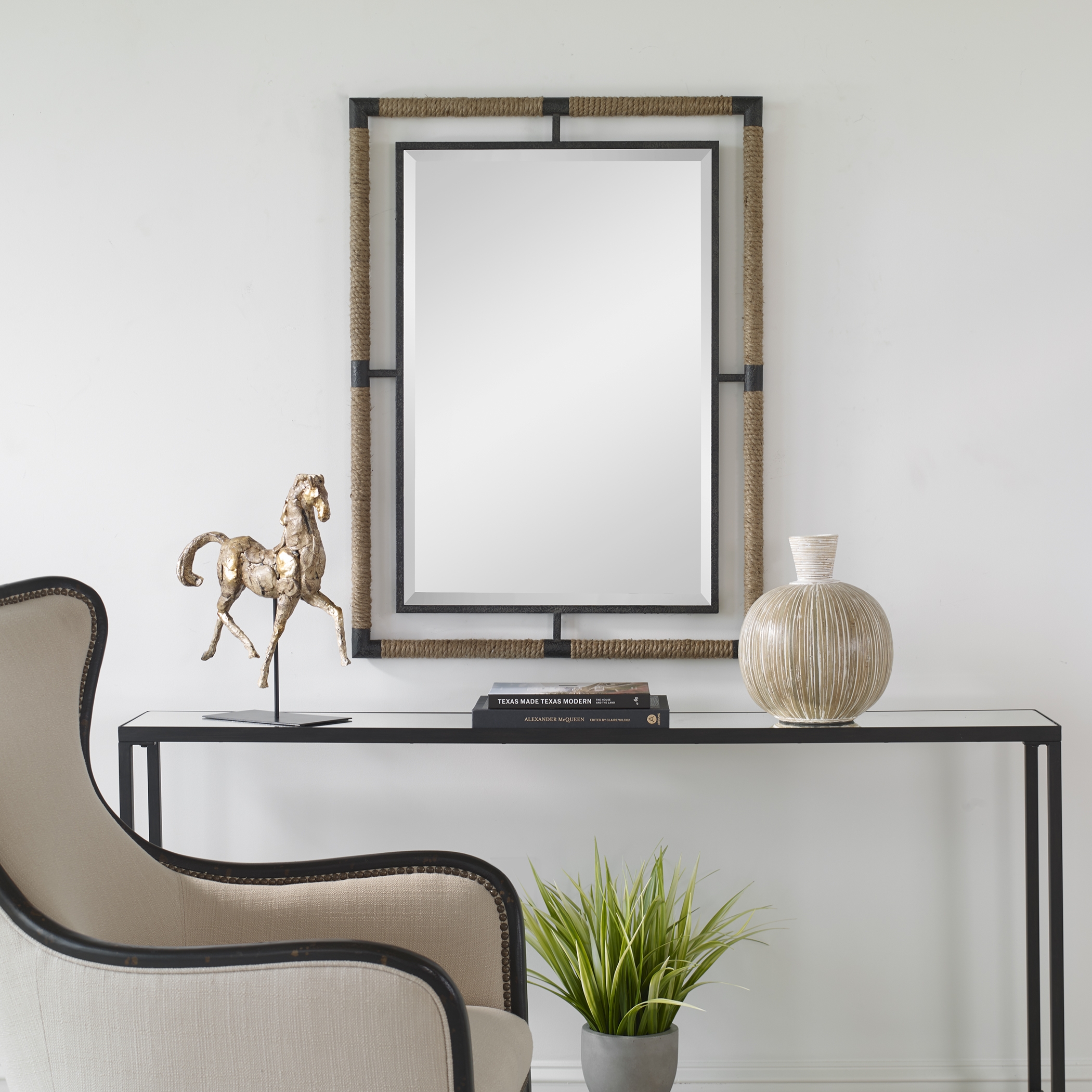 Melville Iron & Rope Mirror - Image 1