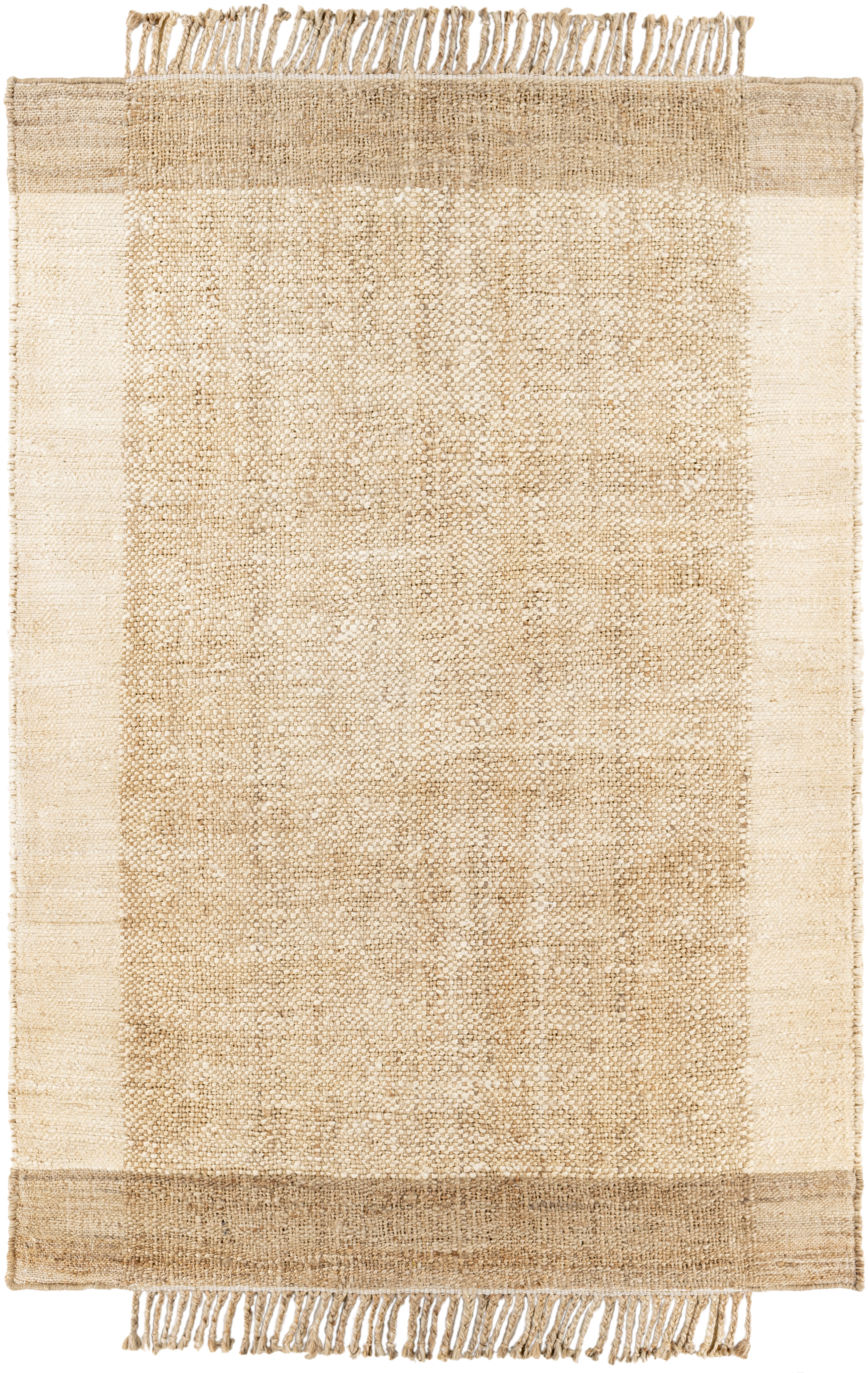 Jasmine Beige Indoor 8' x 10' Handmade Rug - Image 0