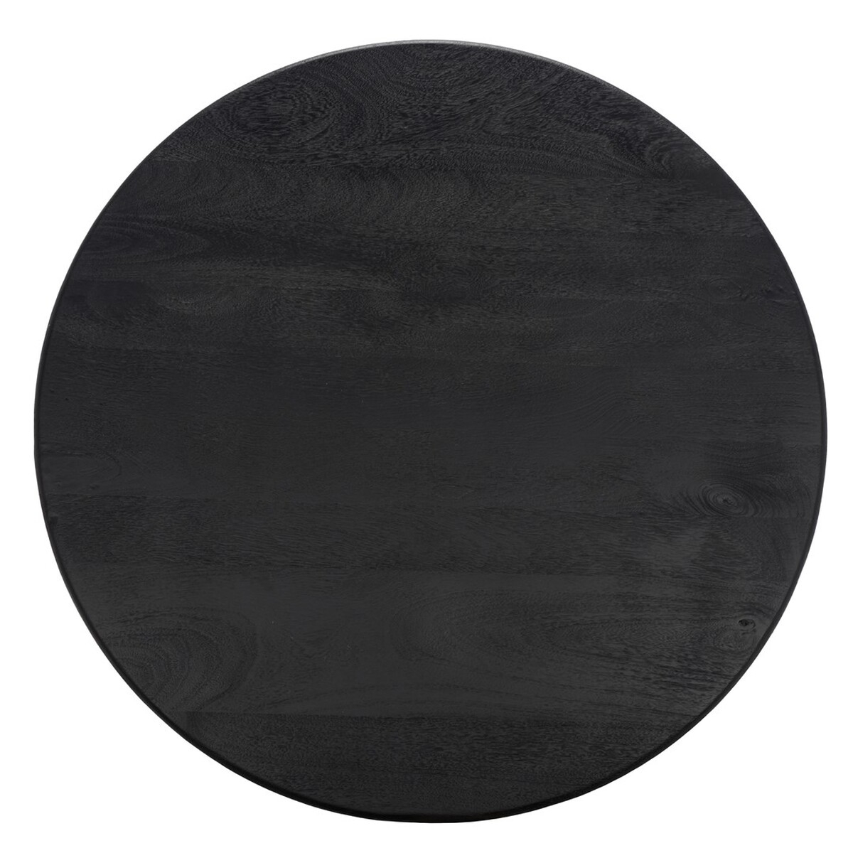 Madilynn Round Wood Coffee Table - Black - Image 5