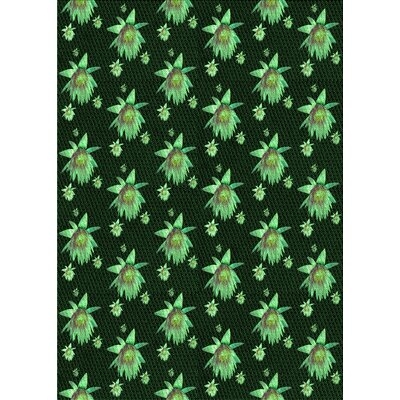 Beulah Floral Wool Green Area Rug - Image 0