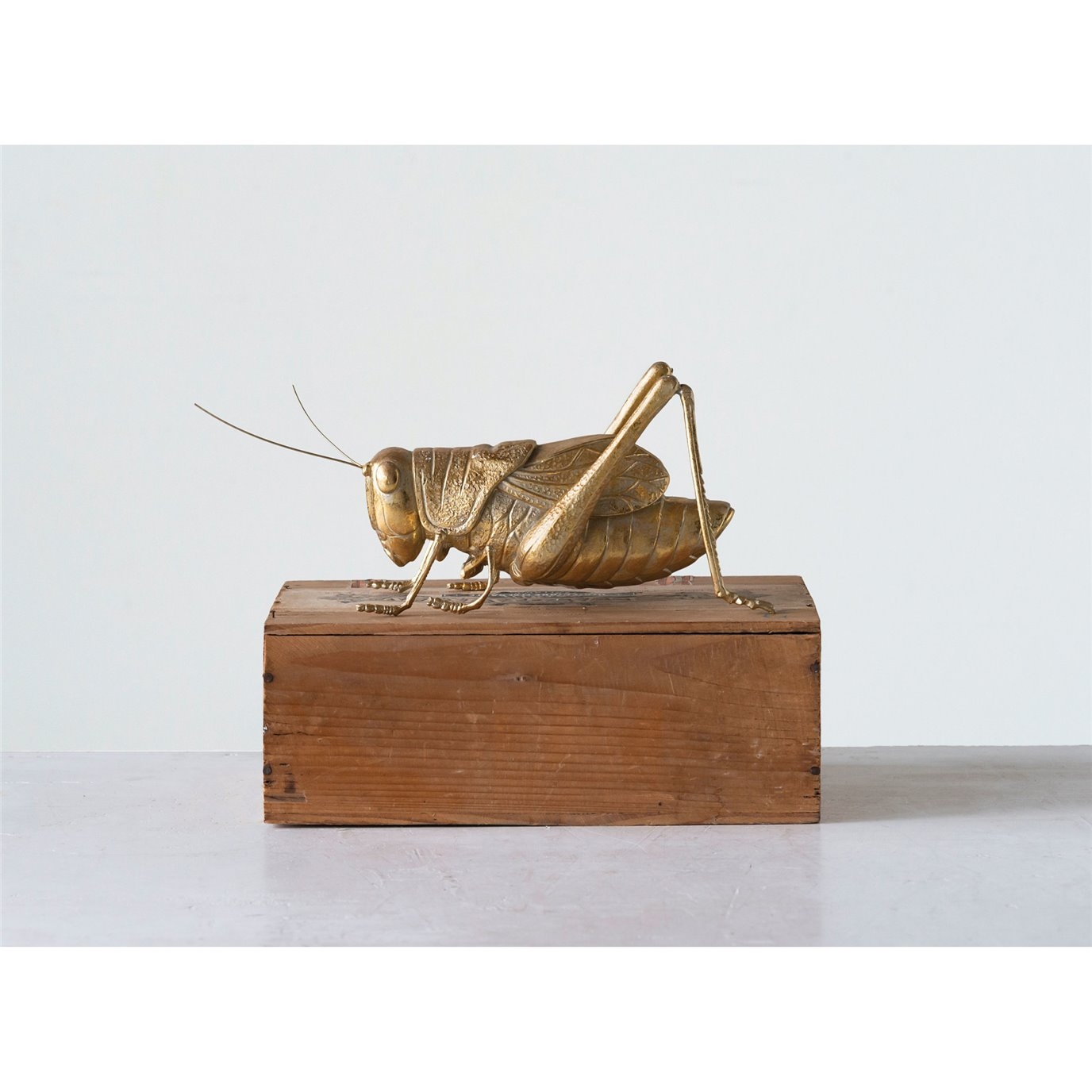 Gold Resin Cricket Figurine - Image 2
