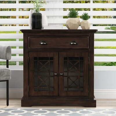 Retro Storage Cabinet Wih Doors And Big Wood Drawer, Home Office Furniture Storage Chest,-CHH-WF195159 - Image 0