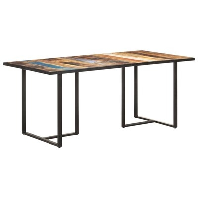 17 Stories Dining Table 63" Rough Mango Wood - Image 0