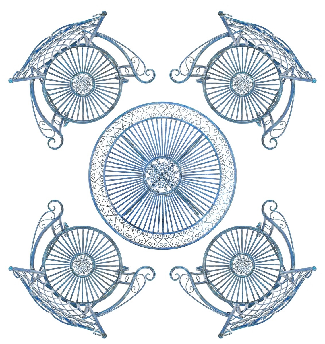 Thessaly 5 Piece Set - Mossy Blue - Safavieh - Image 6