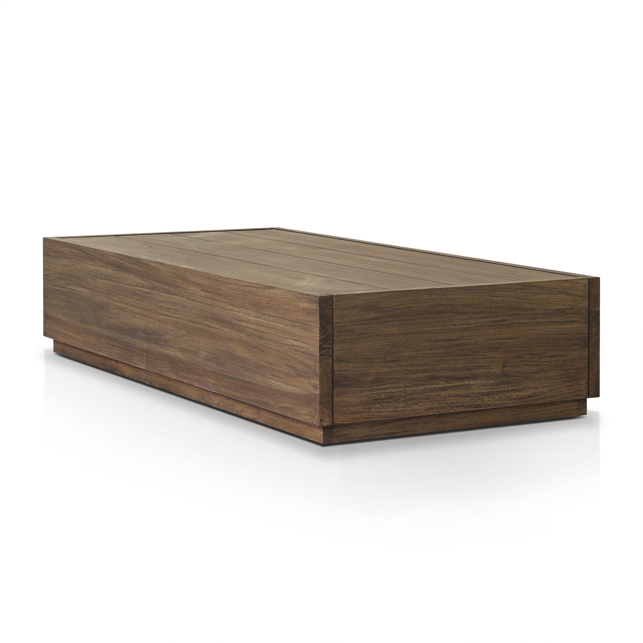 Messo Outdoor Coffee Table - Stained Toasted Brown-FSC - Image 1