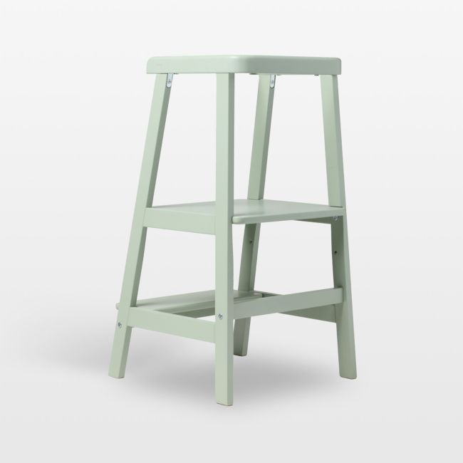 LALO The Tower Sage Green Toddler Step Stool - Image 0