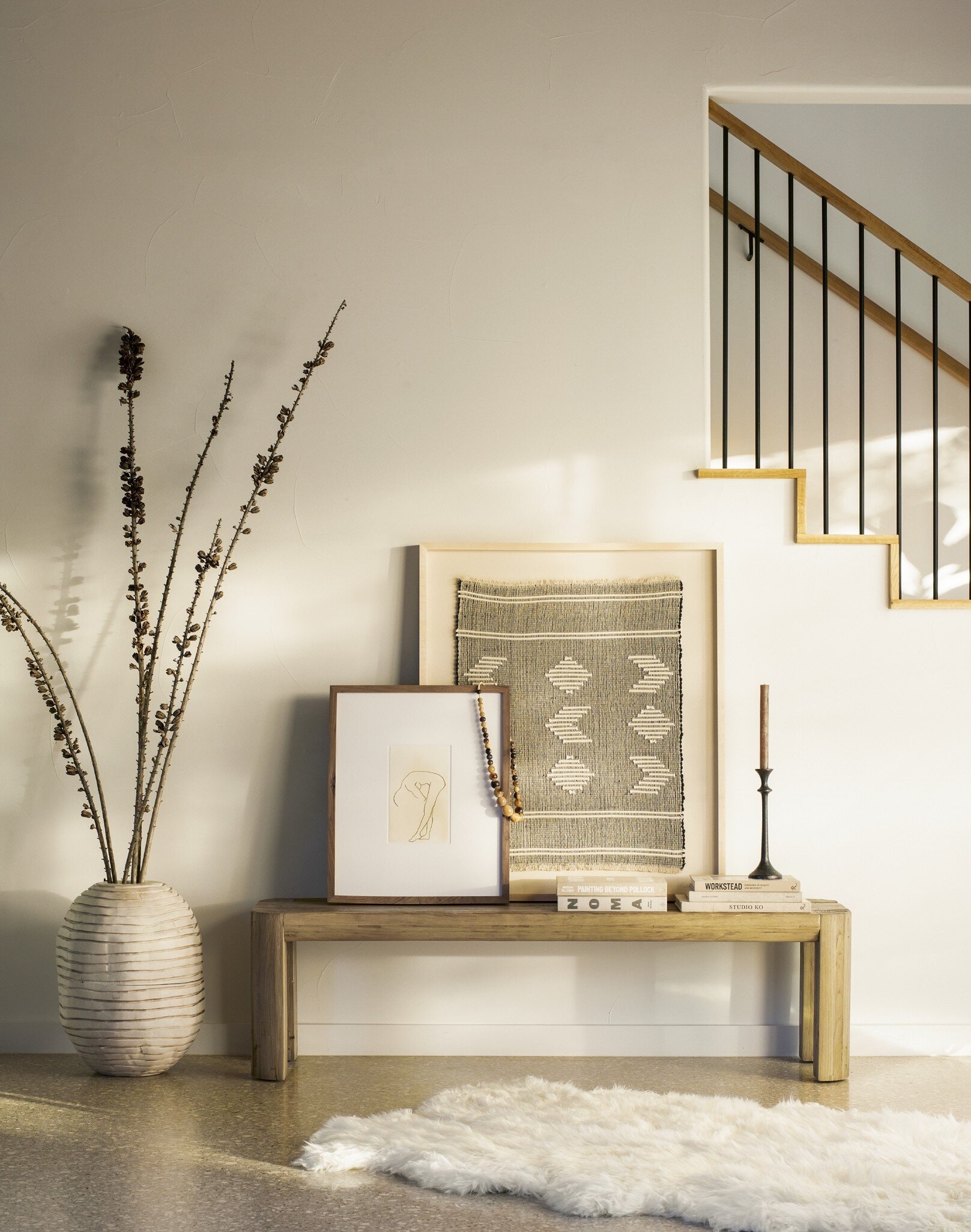 Beto Banded Vase - Ivory - Image 1