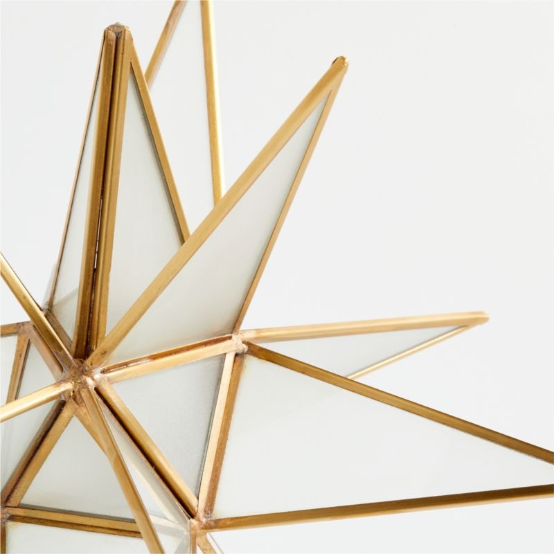 Frosted Glass Star Christmas Tree Topper - Image 1