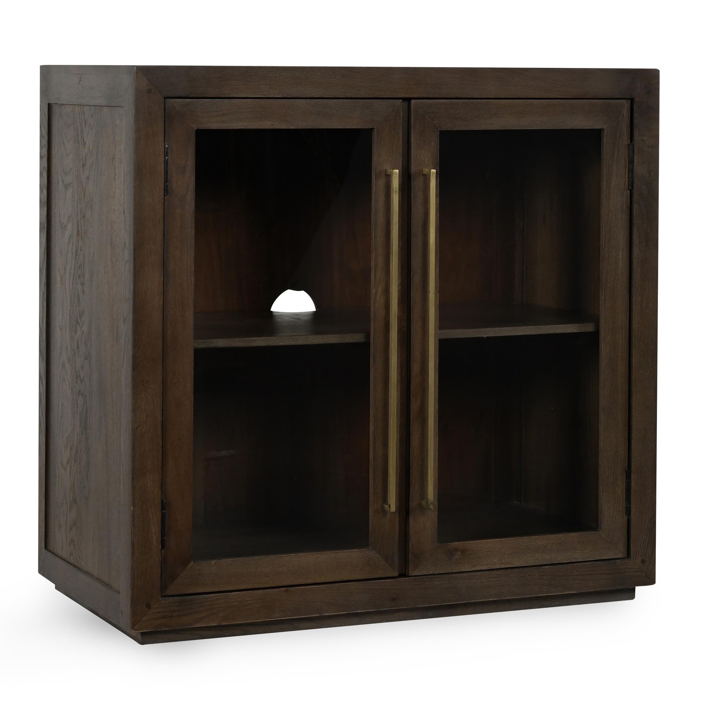Bradley Oak Wood 2Dr Cabinet Cocoa Brown - Image 0