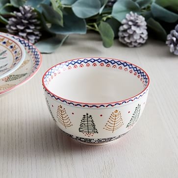 Scandi Forest Dinnerware, Bowl, Red, Each - Image 0