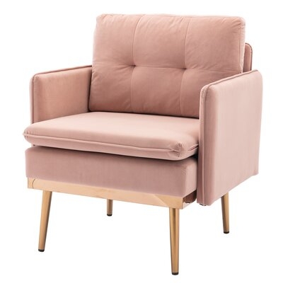 30.71'' Wide Tufted Velvet Armchair - Image 0