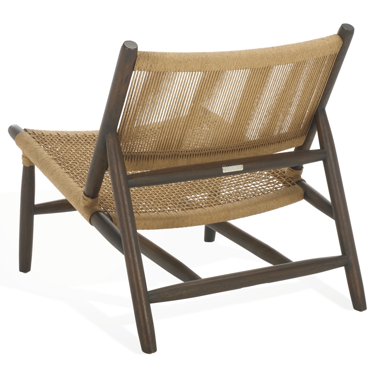 Chyanne Woven Accent Chair - Walnut / Natural - Image 7