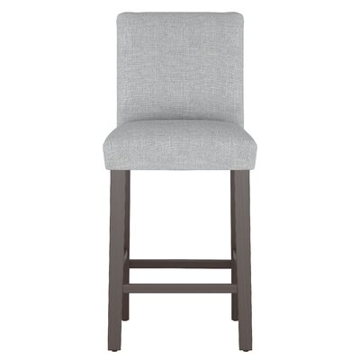 Square Bar Stool With Tapered Legs In Zuma Pumice - Image 0