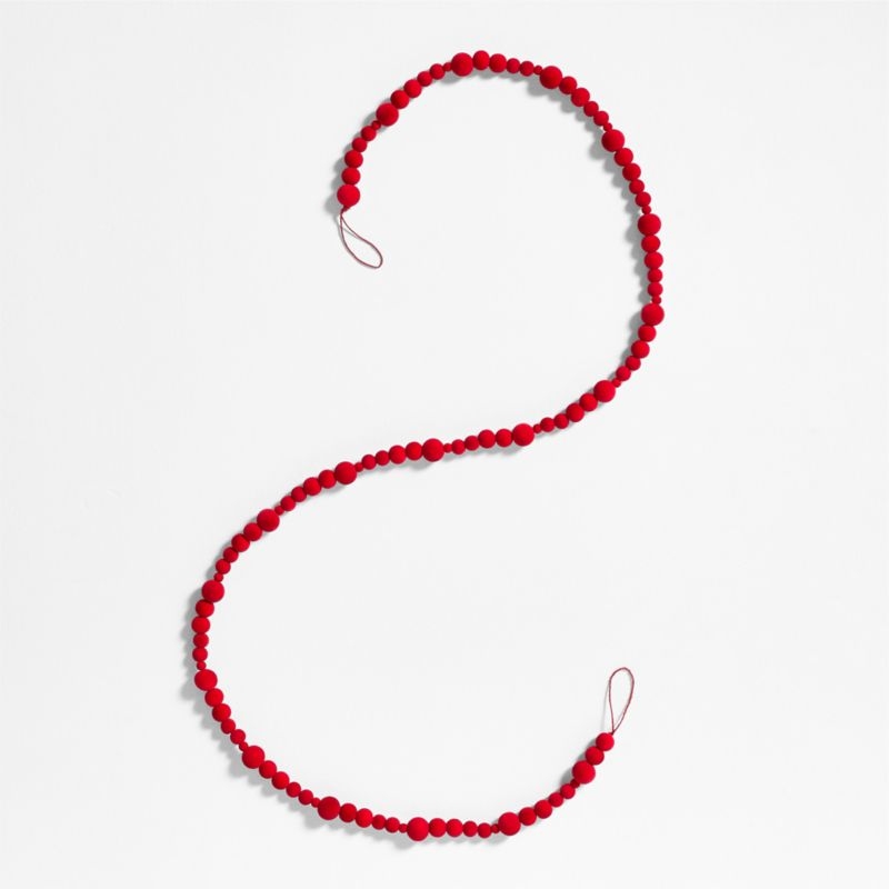 Red Velvet Christmas Garland 6' - Image 2