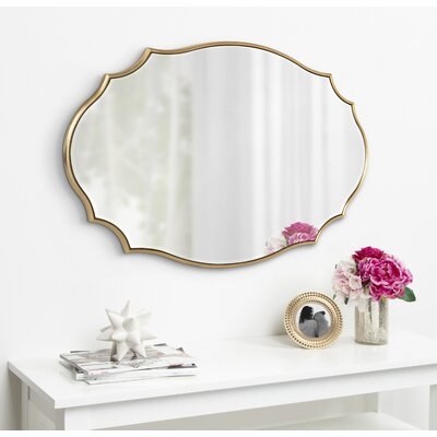Galasso Leanna Scalloped Glam Beveled Wall Mirror - Image 0
