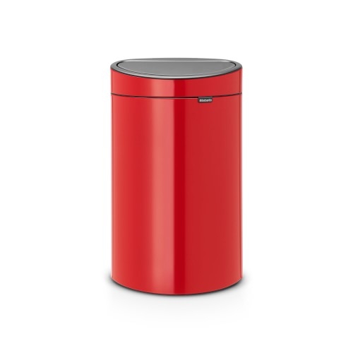 Brabantia Touch Top Trash Can, 10.6 Gallon, Passion Red - Image 0