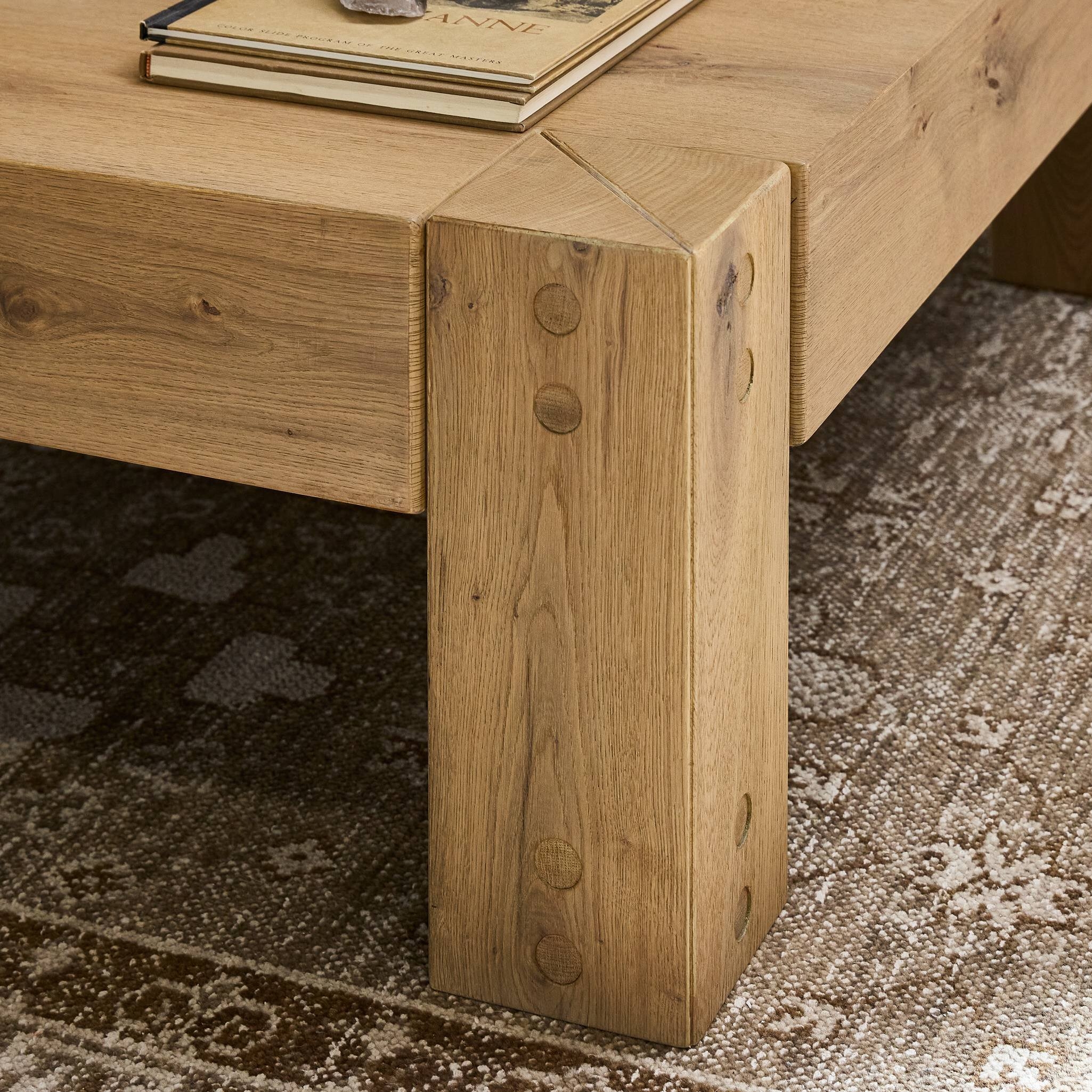 Emmer Coffee Table - Aged Smoked Oak - Image 10