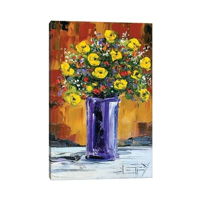 Spring Flowers by Lisa Elley - Wrapped Canvas Painting - Image 0