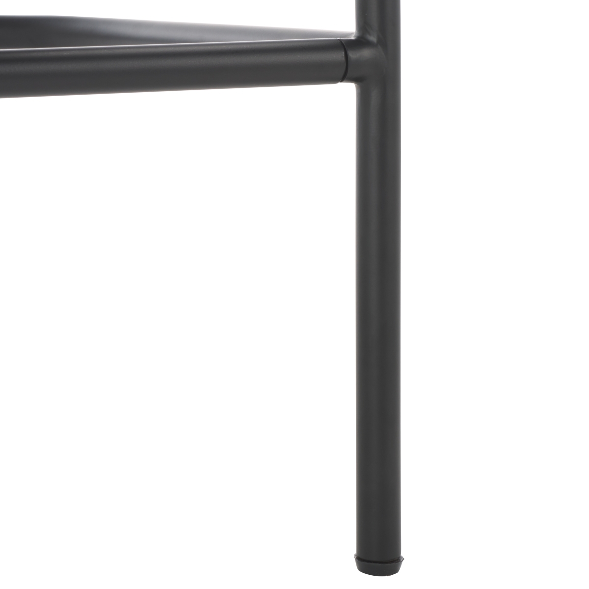 Andrean Arm Counter Stool - White / Black - Image 3