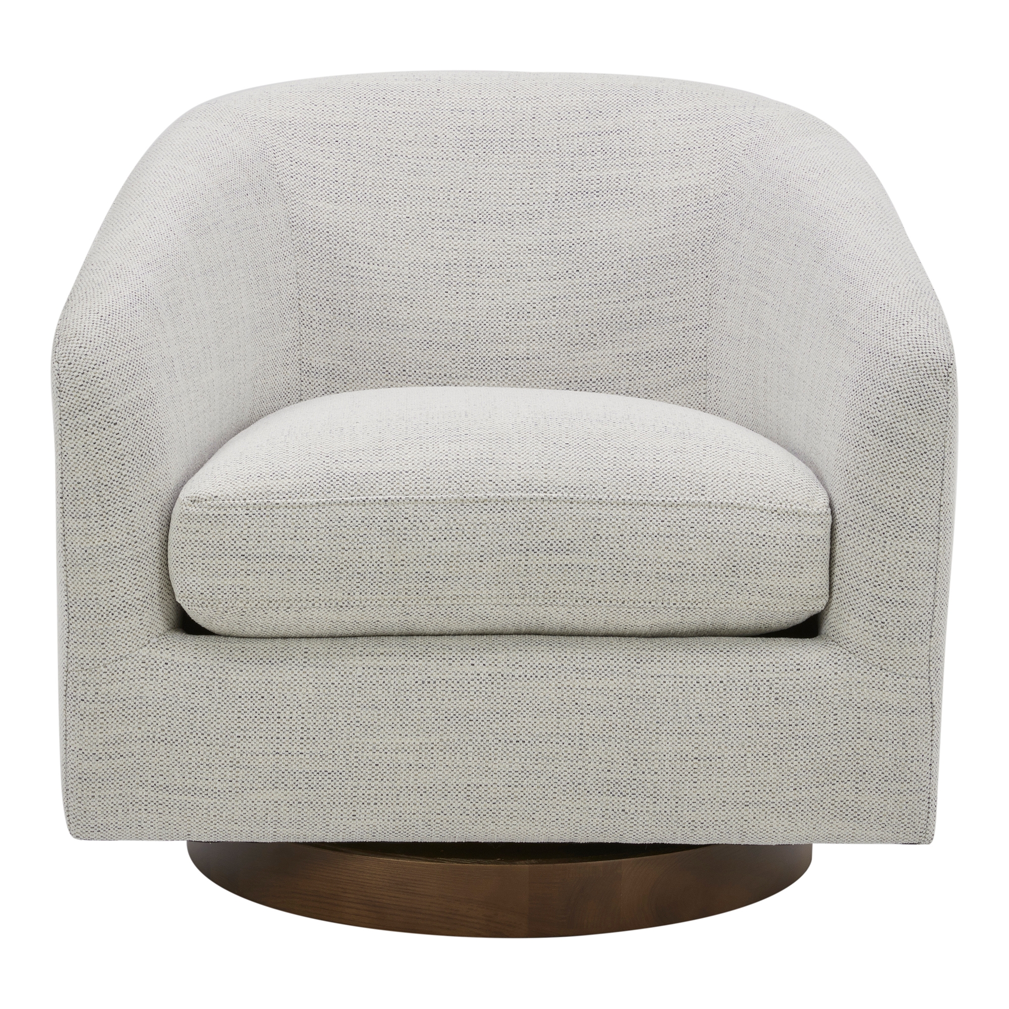 Oscy Swivel Chair Splashed White - Image 0