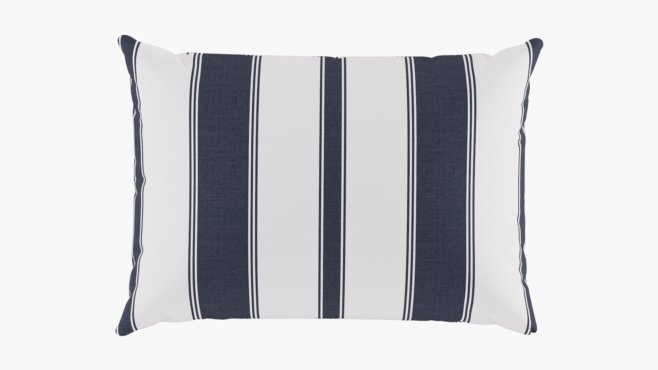 Outdoor 14" x 20" Lumbar Pillow, Navy Clarence Stripe, 14" x 20" - Image 0