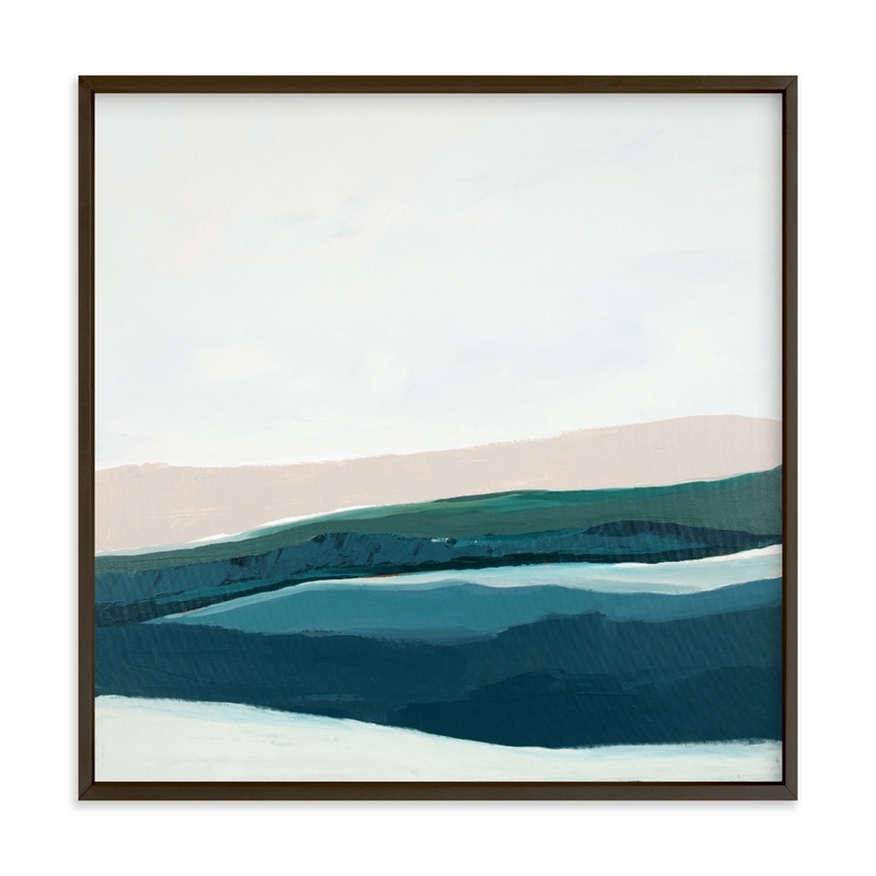 Seascape At Dusk Art Print - Image 0