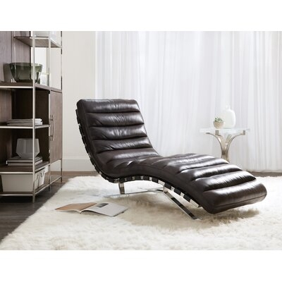Caddock Leather Chaise Lounge - Image 0