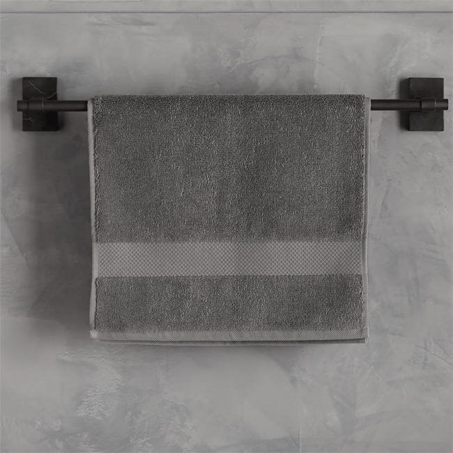 Slattery Dark Grey Hand Towel - Image 0