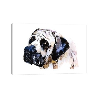 English Mastiff by Edswatercolours - Wrapped Canvas Gallery-Wrapped Canvas Giclée - Image 0