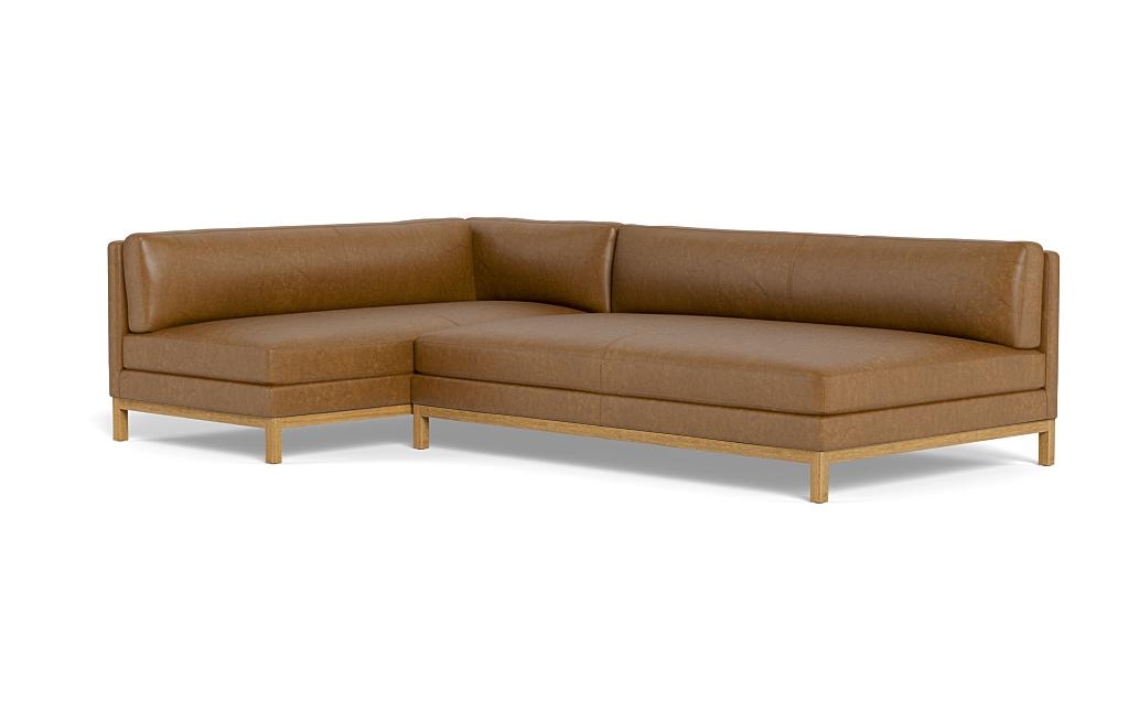 Jasper Leather Left Chaise Sectional - Image 2