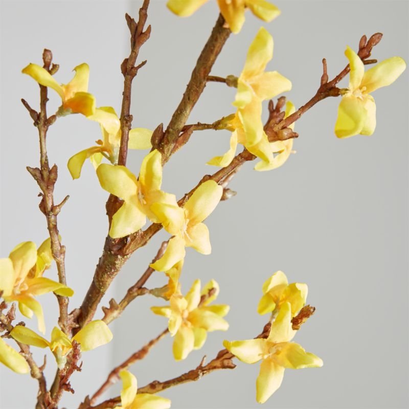 Faux Forsythia Flower Stem 50" - Image 2