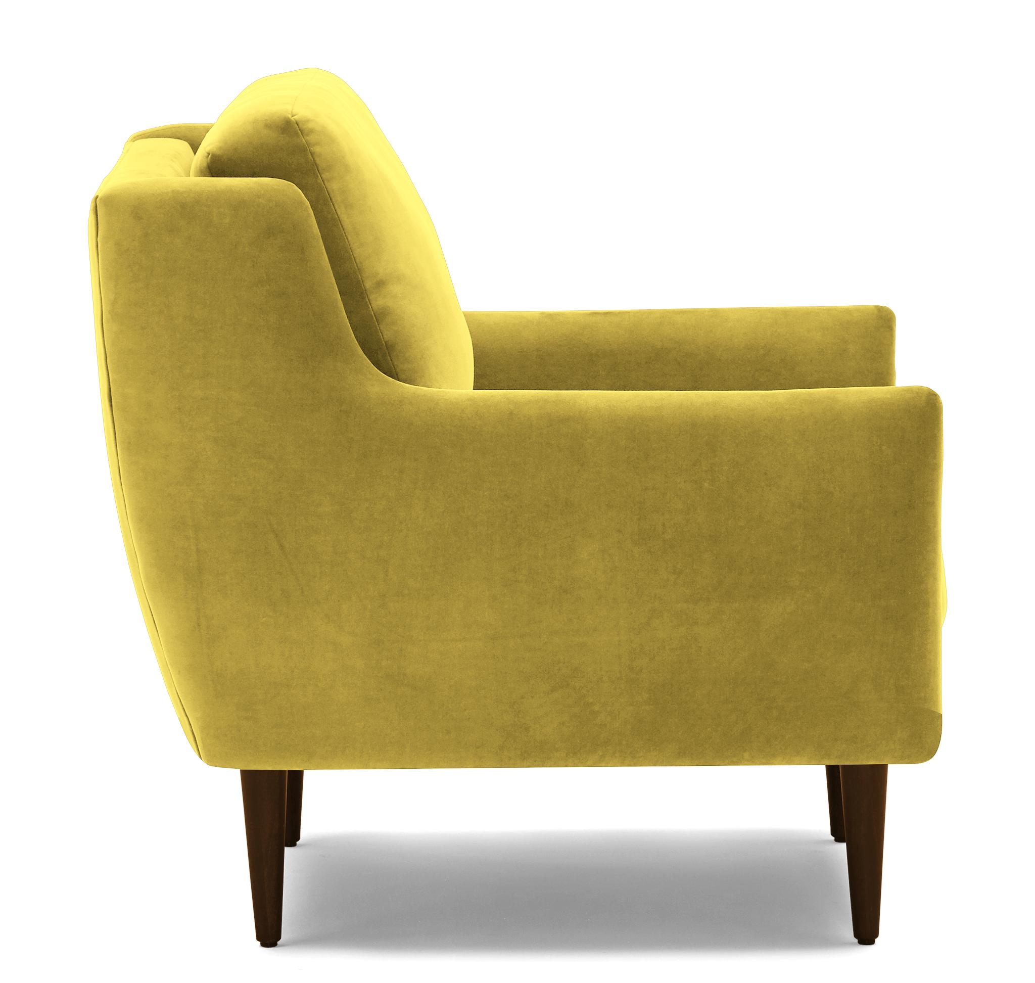 Yellow Bell Mid Century Modern Chair - Taylor Golden - Mocha - Image 2