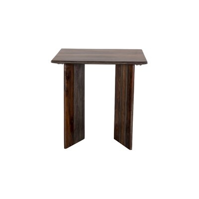 Arla Solid Sheesham Wood End Table O8401-M, Gray - Image 0