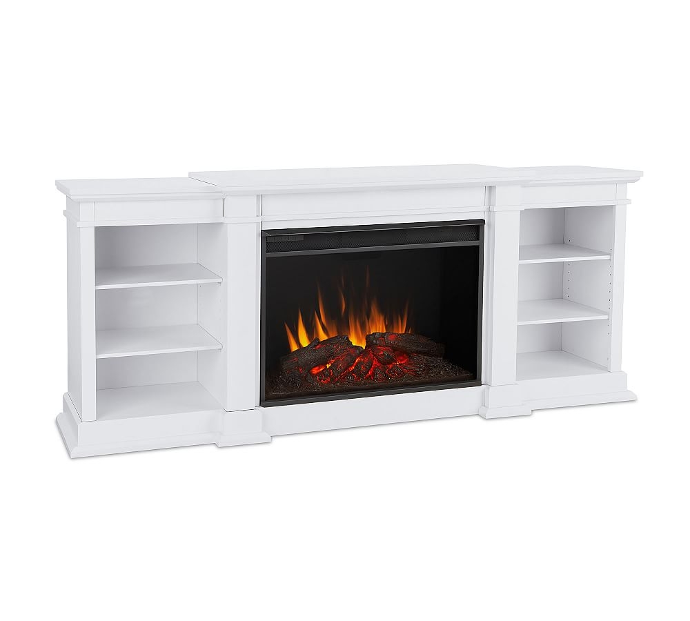 Real Flame(R) Eliot Electric Fireplace Media Cabinet, White - Image 0