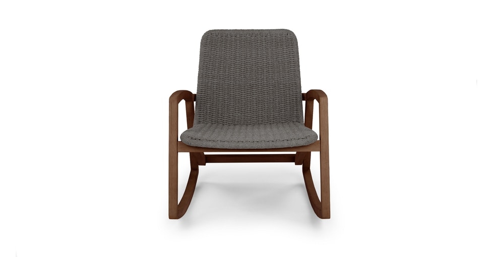 Lynea Freckle Gray Rocking Chair - Image 0