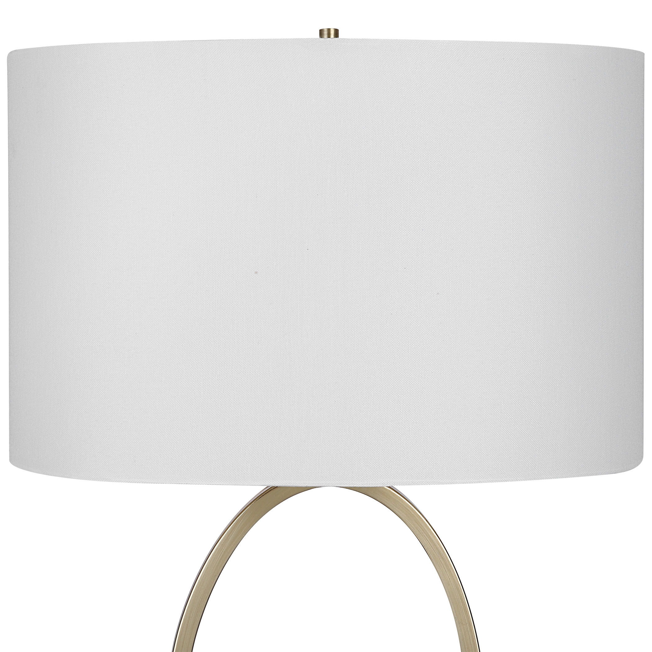 Oval Table Lamp, Gold - Image 2