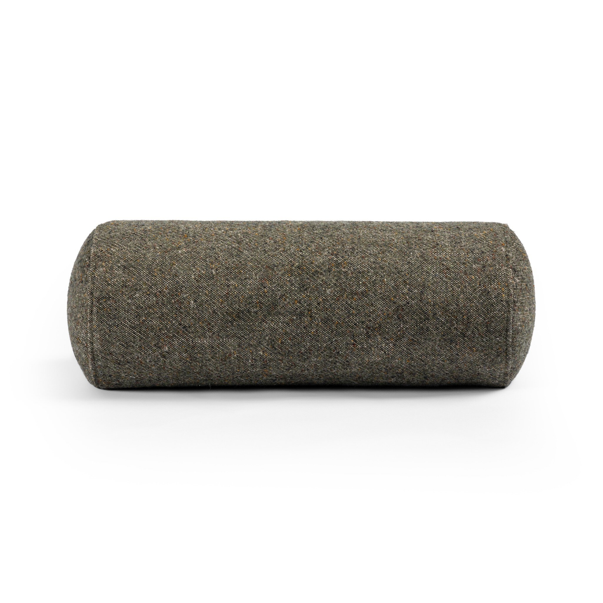 Stonewash Linen Bolster Pillow - Hasselt Olive Green - Image 7