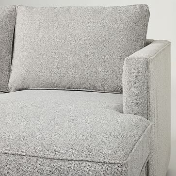 Harris Flip Sectional, Poly, Yarn Dyed Linen Weave, Graphite, Concealed Supports - Image 2