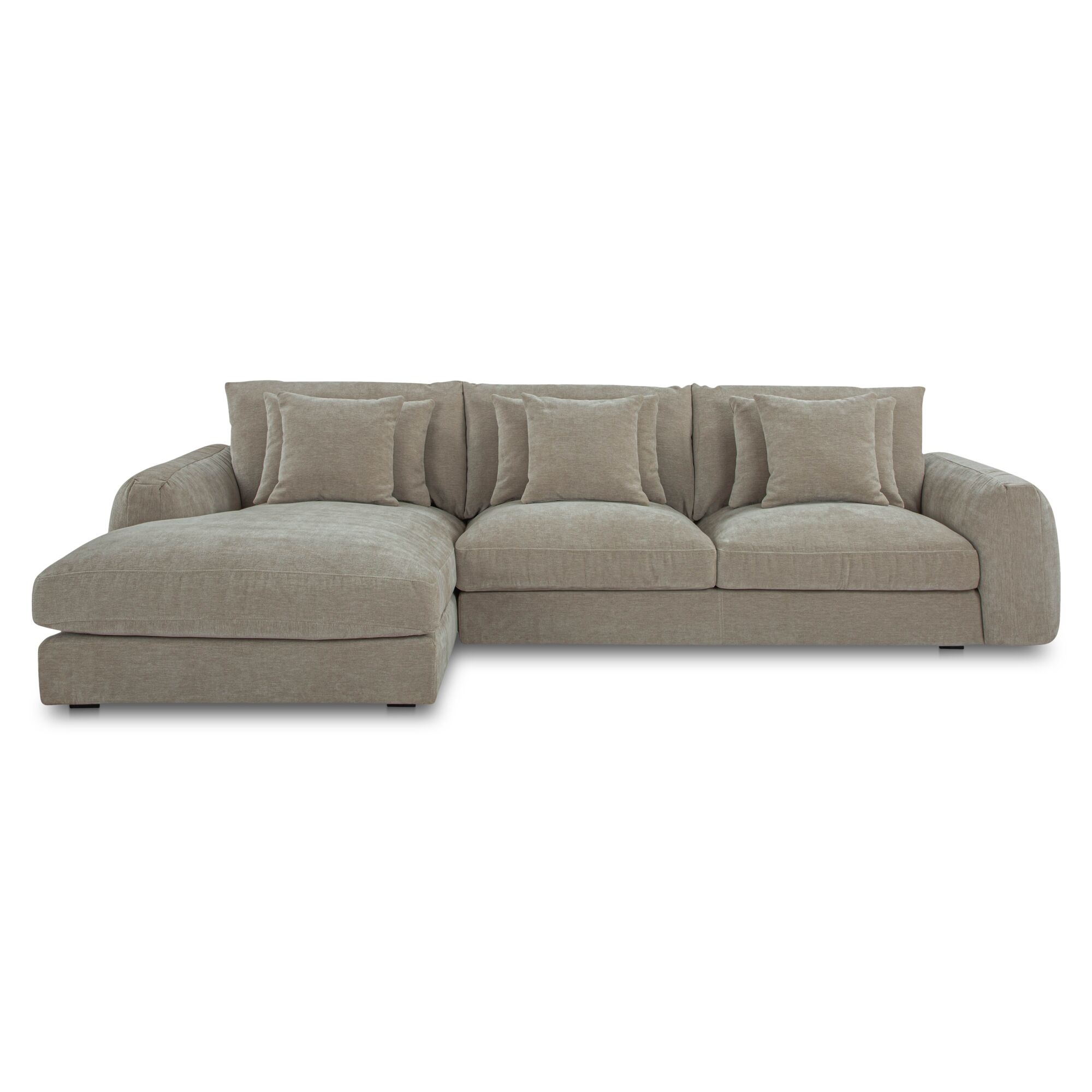 Berga Sectional Left Pebble - Image 0