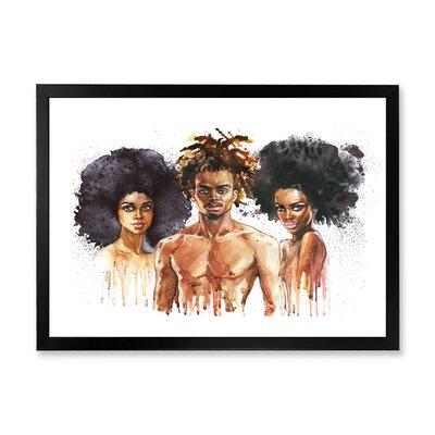 FDP35677_African American Fashion Portraits - Glam Canvas Wall Art Print - Image 0
