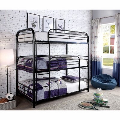 Achava Twin over Twin over Twin Bunk Bed - Image 0