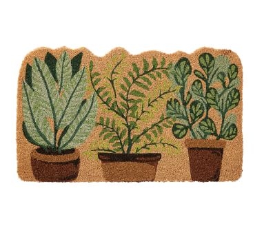 Plant Trio Doormat, 18 x 30" , Multi - Image 1
