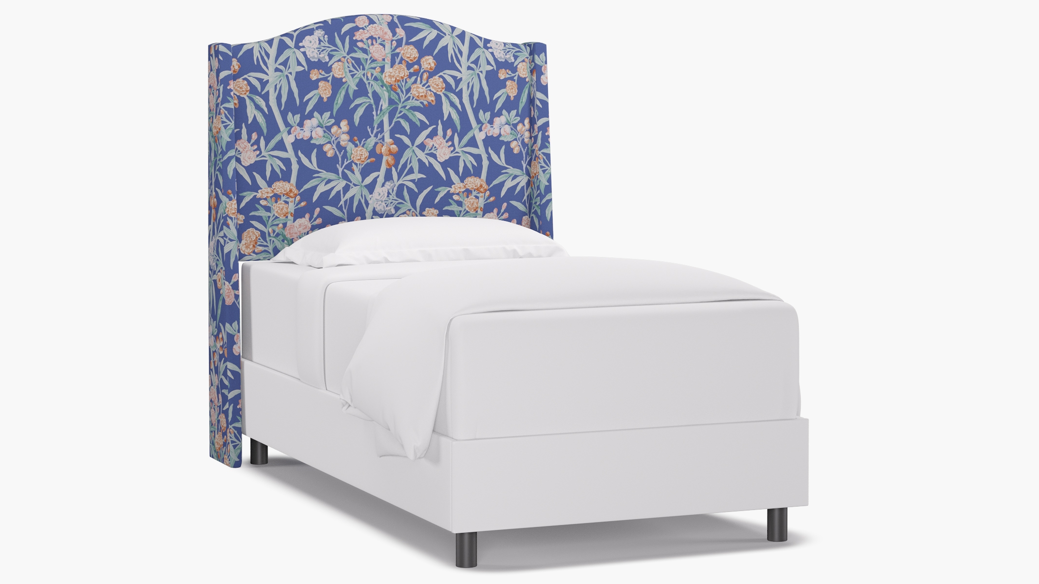 Classic Wingback Headboard, Lapis Lanai, Twin - Image 0