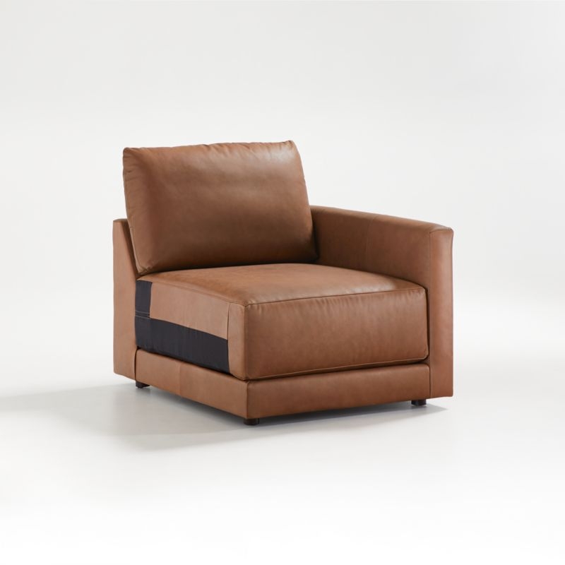 Gather Leather Right-Arm Chair - Image 2
