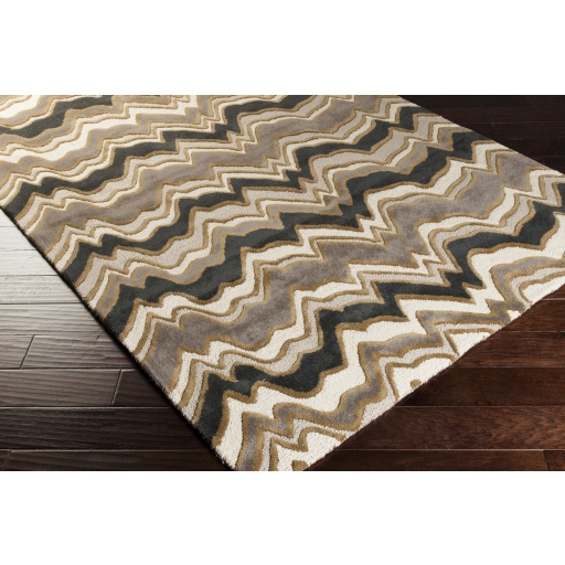 Modern Classics White Indoor 9' x 13' Handmade Rug - Image 1