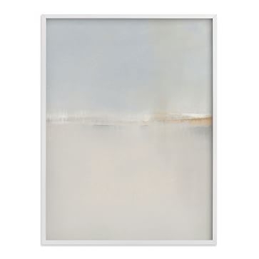 Winter Beach, Full Bleed 30x40, White Wood Frame - Image 0