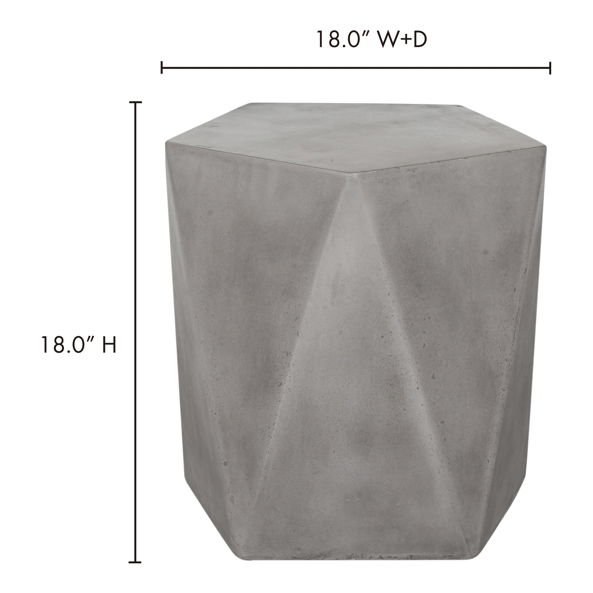 Gem Outdoor Stool Dark Grey - Image 4